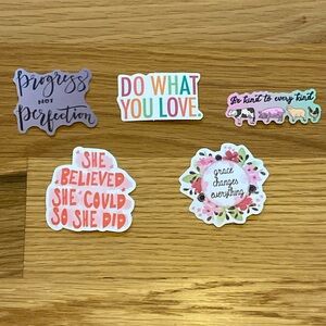 10 Encouraging Words stickers positive word affirmations NEW